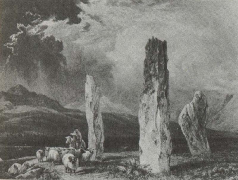William Andrews Nesfield Stone circle,near Tormore,Arran oil painting picture